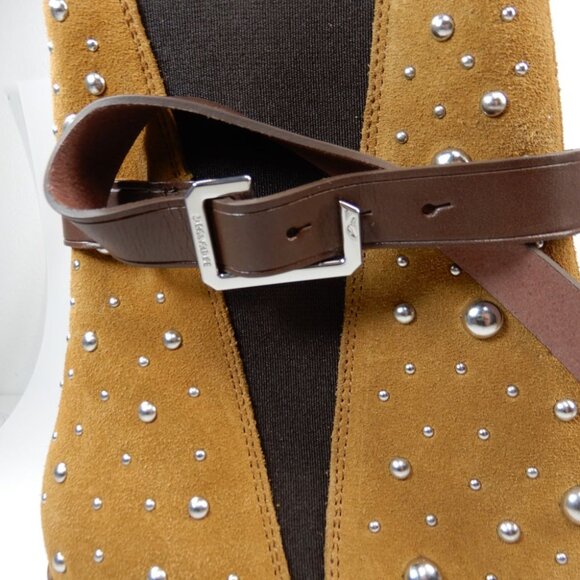 ZADIG & VOLTAIRE Tyler Cecilia Dream Stud Boots EU 41 11 Folk Suede Western NEW - Picture 10 of 15